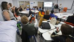 Presentacin de intervenciones en el CIFP Montecelo, de Pontevedra, con los otros socios nacionales del proyecto