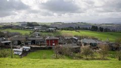 Vista de Aldosende, en Paradela