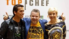 Los presentadores de Top Chef, Yayo Daporta, Susi Daz y Alberto Chicote