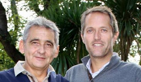 Ricardo Omar Rey (izquierda) y Fernando Rivera, en A Coru�a.