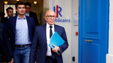 Ciotti en la desde de Los Republicanos.