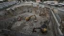Excavaciones para la torre polivalente, el primer edificio del futuro Novo Chuac