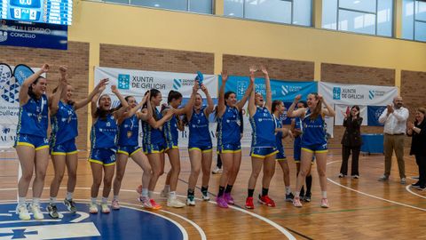 Jugadoras de uno de los equipos femeninos del club de baloncesto de Culleredo