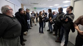 Marta Villaverde se reuni� este martes con las cofrad�as de las r�as de Pontevedra y Arousa