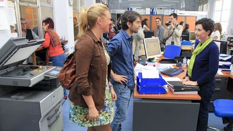 Jorge Surez, nuevo alcalde de Ferrol, junto a Beatriz Sestayo, teniente de alcalde