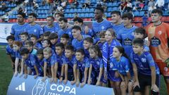 Once inicial del Ourense CF en el partido de octavos de la Copa Federacin ante el Zamora CF.
