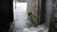 Crecida del r�o Tambre a su paso por Pontemaceira