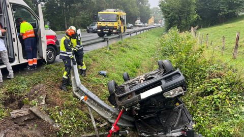 Accidente de tráfico en la carretera N-634