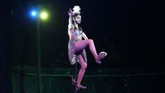 Actuaci�n del Circo Olimpia en Lal�n despu�s del confinamiento