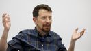 El exlíder de Podemos Pablo Iglesias, en una entrevista con la Agencia Efe con motivo de la presentación de su libro Enemigos íntimos.