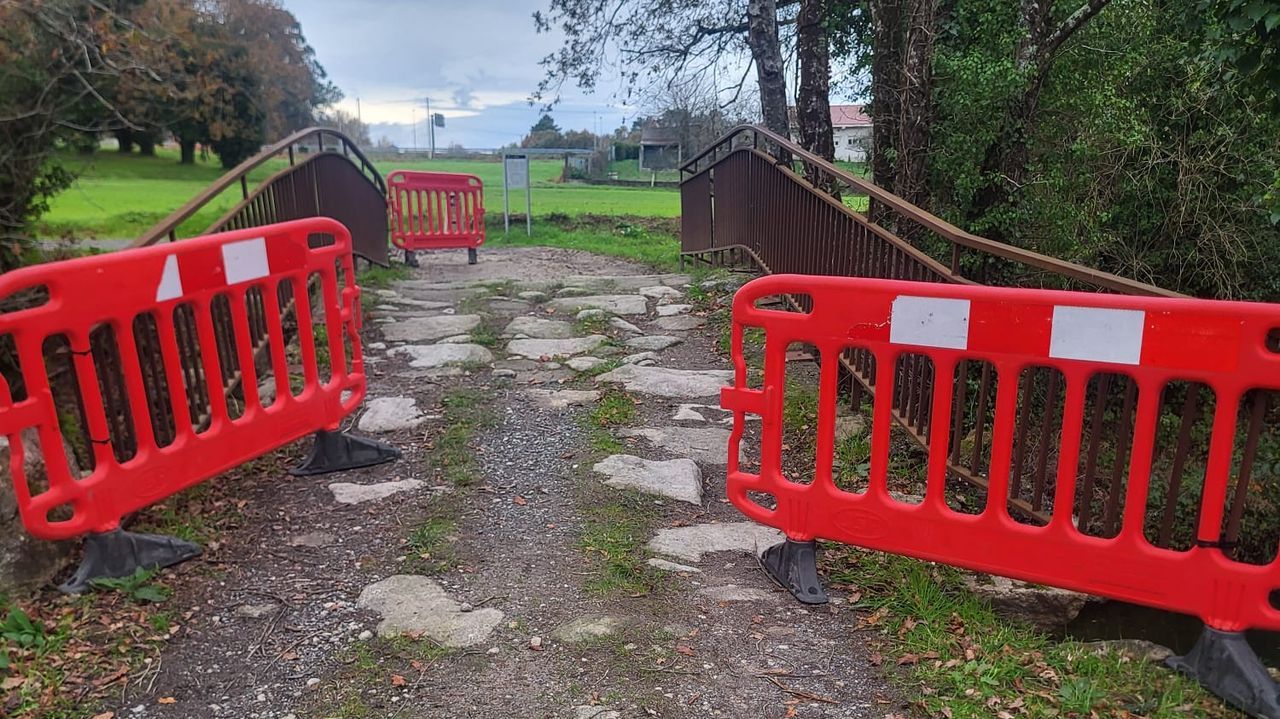 Cierran al tráfico rodado el Ponte da Pedra en Silleda