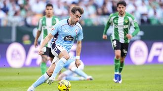 �lvaro N��ez jug� sus primeros minutos con el Celta despu�s de superar una pubalgia.