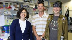 Rub�n Nogueiras, en el centro de la imagen, junto a su equipo. 