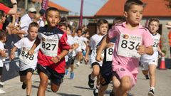 Un momento da proba infantil na Carreira de Leo