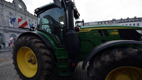 Se calcula que en la manifestaci�n participaron ocho mil agricultores y 500 tractores