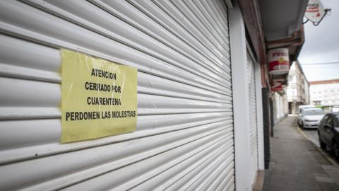Bar cerrado por un positivo de covid durante la pandemia