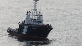 El Sebasti�n de Ocampo, buque adscrito al Servizo de Gardacostas de la Xunta de Galicia, en la r�a de Camari�as