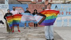 Varios miembros de la asociaci�n Polari, organizadora de la cita cultural