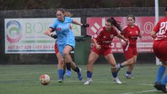 Laura Santos (con el baln) tuvo una buena ocasin para marcar.