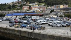 El aparcamiento del muelle viejo de Celeiro es propiedad de Portos de Galicia