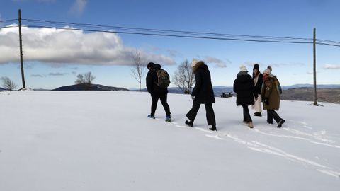 Nieve en O Cebreiro