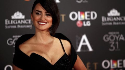 Penlope Cruz fue una de las estrellas de la alfombra roja de los Goya