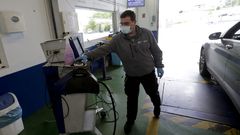 Las ITV gallegas reabrieron sus puertas el 12 de mayo. En la foto, la estaci�n de Esp�ritu Santo, en Sada