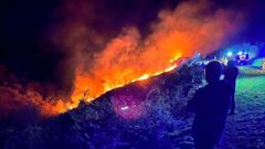 Incendio forestal entre Mondoedo e Abadn
