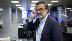 Chema Vera, director ejecutivo de UNICEF Espa�a, este lunes en su visita a la redacci�n de La Voz