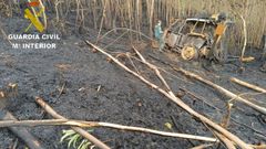 Unos trabajos forestales con un tractor podr�an ser el origen del fuego que calcin� 750 hect�reas en abril en Ponteareas, Pazos y Mos