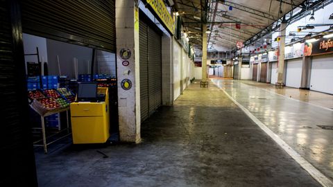 Huelga en Catalu�a. Mercabarna