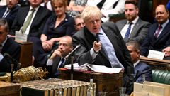 Boris Johnson, este mi�rcoles en la C�mara de los Comunes.