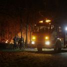 Actuaci�n de los bomberos en A Revolta, Carballo. 