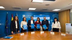 Firma del convenio entre la Xunta y el Colexio Oficial de Arquitectos de Galicia