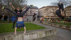 El �parkour� es una pr�ctica cada vez m�s extendida en la comarca