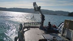 El arado desde el mar de los bancos marisqueros de a flote ha facilitado la proliferación de cría de almeja en la ría de Pontevedra