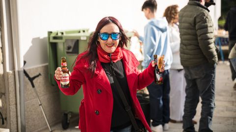 Fiesta en el barrio pobrense de A Covecha en Nochebuena.