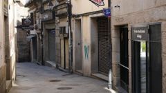 Calle San Miguel, vac�a por el estado de confinamiento
