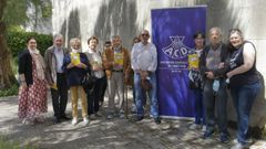 Parte de las personas que acudieron al taller en Vite, que son pacientes y familiares que pertenecen a la asociaci�n de diab�ticos de Santiago