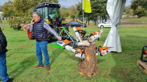 Uno de los puestos de la feria de maquinaria agrcola.