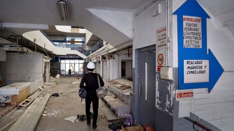 Estado actual del antiguo mercado de Santa Luc�a, en A Falperra