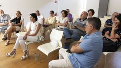 Algunos de los asistentes a la reuni�n celebrada ayer en el Museo Man de Camelle