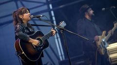 Carolina Rubirosa durante un concierto en A Coru�a en agosto do 2021