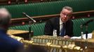 El ministro brit�nico Michael Gove en el Parlamento