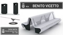 Los nuevos elementos del mobiliario urbano de Ferrol Vello