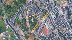 El mapa incluido en el plan de tr�fico con todos los cambios