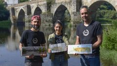 Oniel Rodr�guez, Alicia Merino y Jose V�zquez, fundadores del grupo de dibujantes USK de Lugo