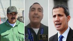 Nicol�s Maduro, el general Y��ez y Juan Guaid�