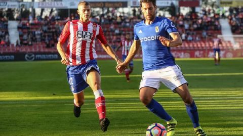 David Fernndez en el partido ante el Girona