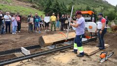 PRESENTACION DEL CENTRO DE TRANSFORMACION DE PRODUCTOS DEL MONTE DE BAROÑA Y DEMOSTRACION DE UN SERRADERO MOVIL